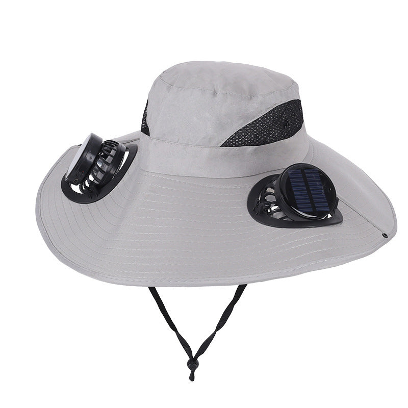 Solar Powered Cooling Fan Hat