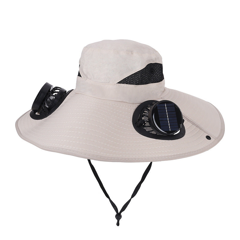 Solar Powered Cooling Fan Hat