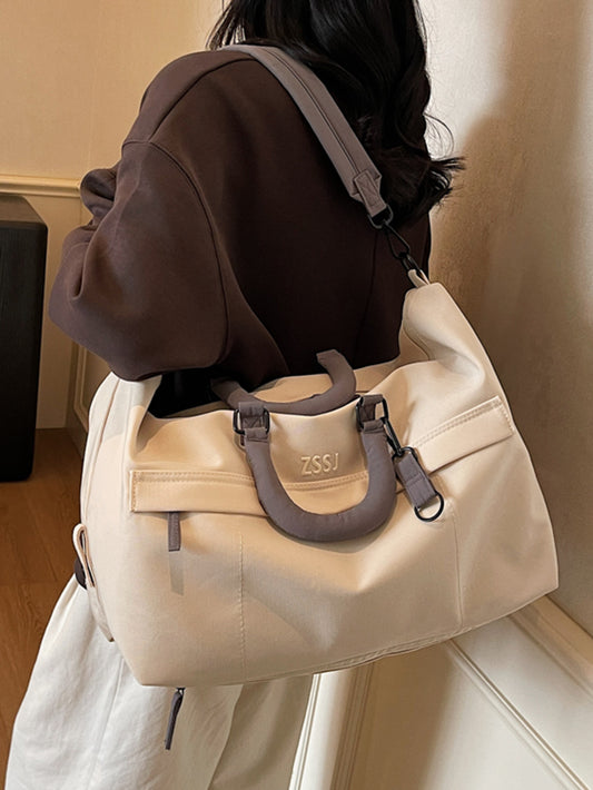 Oxford Fabric Waterproof Traveling Bag With Expansion